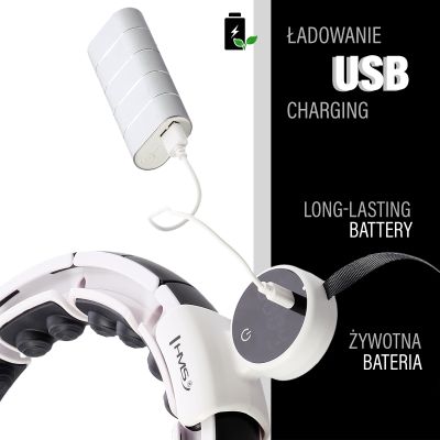 7. Hula Hop HMS HHM16 mit Magnet und Gewicht, weiß + Zähler