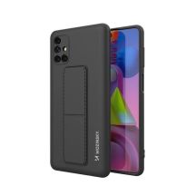 Wozinsky Kickstand Case Silikonhülle mit Ständer für Samsung Galaxy M51 schwarz