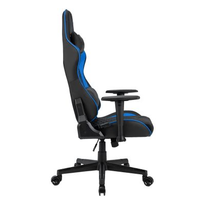 4. SENSE7 Gaming-Stuhl, Schalensitz (mit Mulde), Schwarz, Blau