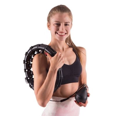 10. Plus Size Hula Hoop HMS HHW12 mit Nieten und Gewicht, schwarz