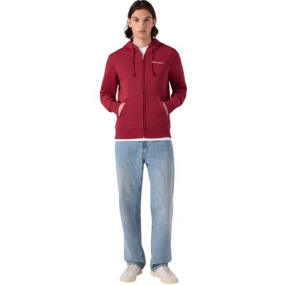 5. Herren-Sweatshirt Champion Hooded Full Zip Sweatshirt rot 221794 RS508