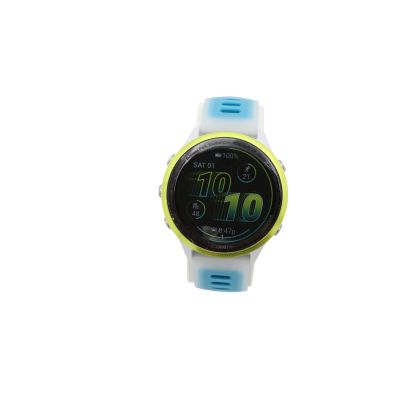 Garmin Forerunner 570 3,56 cm (1,4") AMOLED-Display, 47 mm, digitaler Touchscreen (454 x 454 px), weiß/gelb, WLAN, GPS