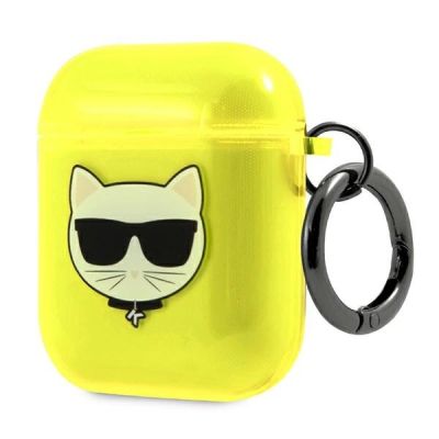 3. Karl Lagerfeld Choupette Case für AirPods 1/2 - Gelb