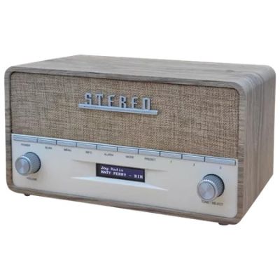 2. Denver DAB-36LW tragbares Digitalradio, braun, weiß