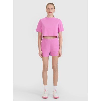 4. Crop-Top-T-Shirt für Damen 4F 4FWSS25TTSHF1977-54S