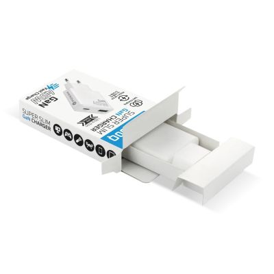 7. EVERACTIVE GAN Wandladegerät 1 x USB, 1 x USB-C Schnellladefunktion 3.0 45W Weiß SC-460Q