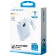 3. Vention Powerbank 10000mAh 2 x USB-C 1 x USB-A mit Display 22,5W blau