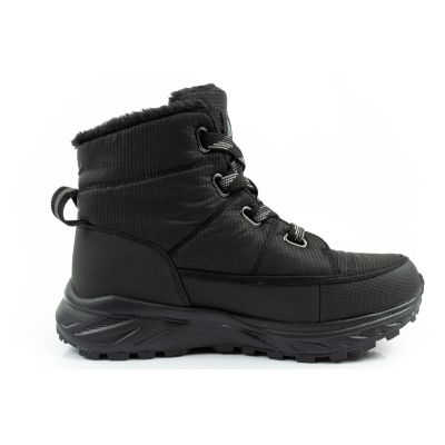 4. Lee Cooper Damen Winter-Wanderschuhe, isoliert, schwarz