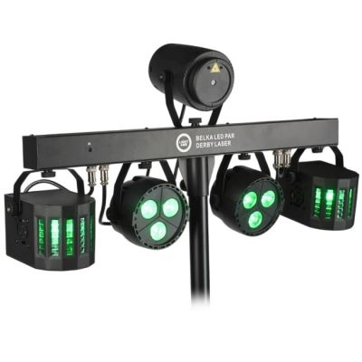 8. LIGHT4ME LED-PAR-DERBY-LASERSCHEIN MIT MEHREREN EFFIZIENTEN