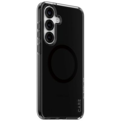 2. CARE by PanzerGlass Flagship Urban Combat Black QI-Hülle für Samsung Galaxy S25+ – durchscheinender Rauch
