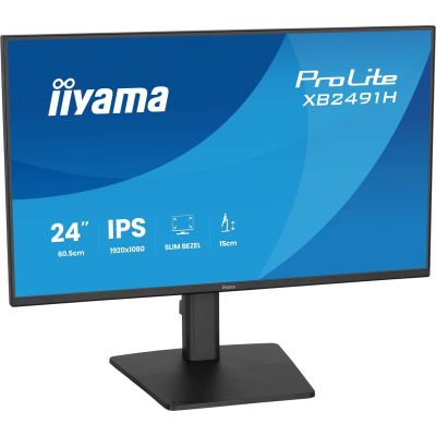 4. iiyama ProLite XB2491H-B1 Computermonitor 60,5 cm (23,8") 1920 x 1080 px Full HD LCD Schwarz