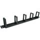 Alantec-1U 19" Kabelorganizer mit Bürstendurchführung, 5 Kunststoffhalter