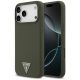 Guess Silikonhülle mit Dreieck-Logo und MagSafe-Funktion für iPhone 17 Pro Max – Grün