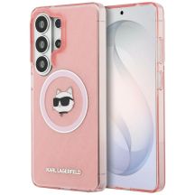 Karl Lagerfeld IML Repeated Choupette MagSafe Hülle für Samsung Galaxy S26 Ultra - Pink