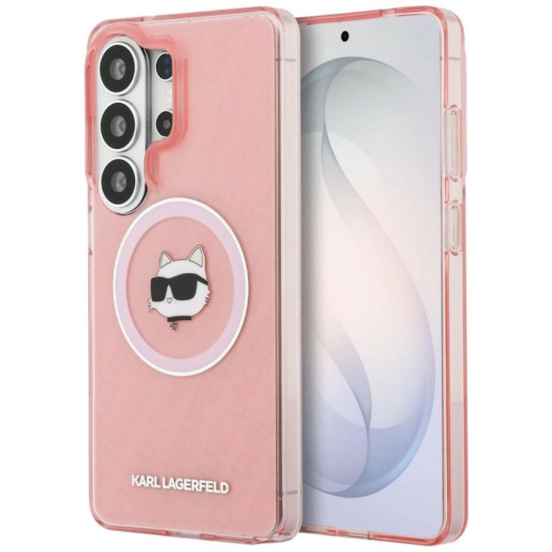 Karl Lagerfeld IML Repeated Choupette MagSafe Hülle für Samsung Galaxy S26 Ultra - Pink