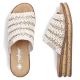12. Beige Keilsandalen für Damen Rieker 629X8-60