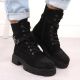 7. Isolierte Plateau-Arbeitsstiefel S.Barski W OLI266 schwarz