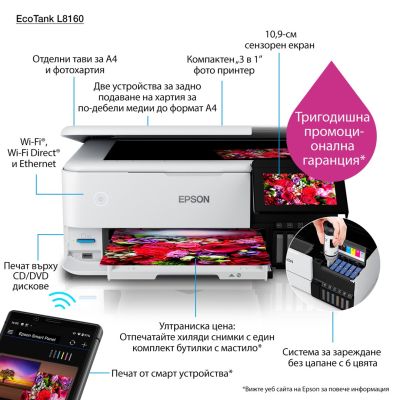 7. Epson EcoTank L8160
