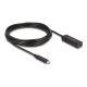 DeLOCK 80028 USB-Kabel USB 3.2 Gen 2 (3.1 Gen 2) 5 m USB-C Schwarz