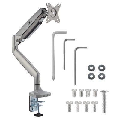 10. Maclean MC-969 Monitorhalterung, Doppelarm, mit Gasfeder, 17"-45", 16 kg,