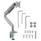 10. Maclean MC-969 Monitorhalterung, Doppelarm, mit Gasfeder, 17"-45", 16 kg,