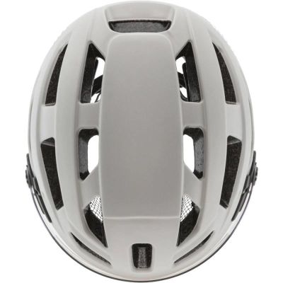 9. Fahrradhelm UVEX Finale Visier 56–61 cm, Sand/Weiß matt