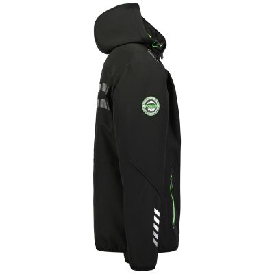 3. Geographical Norway ROYAUTE BLACK / GREEN DB MEN 068 BLACK / GREEN Herren-Softshelljacke (WY8026H/GN-NOIR / VERT)