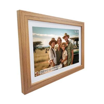 8. Denver-Fotorahmen mit FRAMEO 10,1" 16GB hellem Holz
