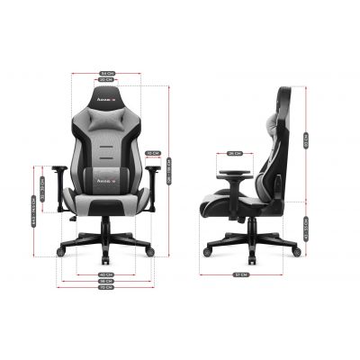 3. Huzaro Force 7.6 Grauer Gaming-Stuhl