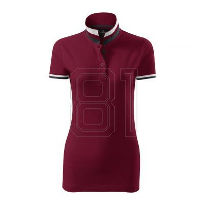 3. Malfini Collar Up W MLI-25786 Granatrotes Poloshirt