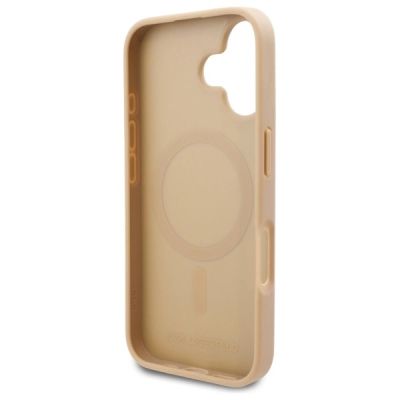 7. Karl Lagerfeld Hot Stamp Magsafe iPhone 16 Hülle – Beige