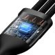 4. Baseus Flash Series II USB Typ C / USB Typ A Kabel - USB Typ C / Lightning / Micro USB 100 W 1,2 m schwarz (CASS030101)