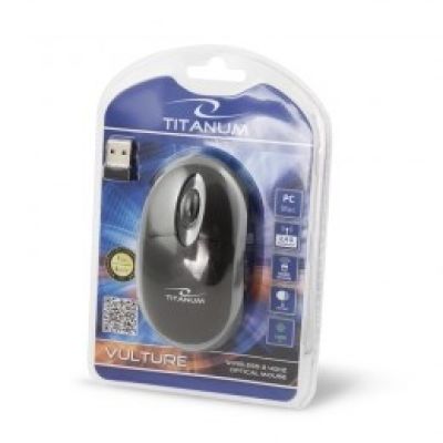 2. TITANUM Vulture 3D TM116E Computermaus (optisch; 1000 DPI; schwarz, grau)