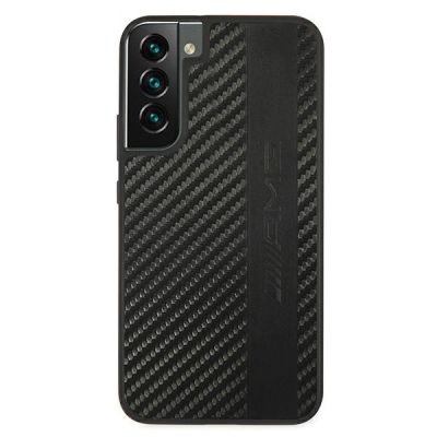 3. AMG Carbon Stripe&Embossed Case für Samsung Galaxy S22+ - Schwarz