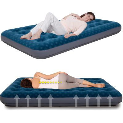 3. Beflockte Matratze für eine Person mit 3D-Druck, 191 x 73 x 22 cm, 24501