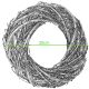 5. DEKORATIVER KRANZ 20 CM WEISS