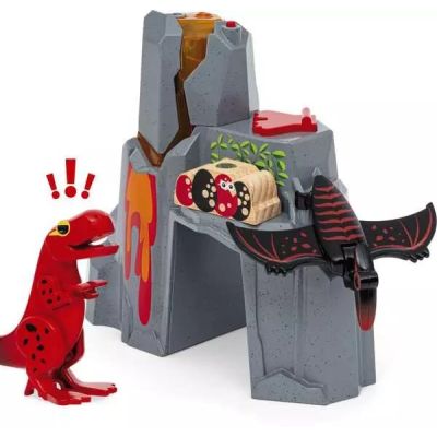 7. BRIO Dinosaurier-Vulkan mit Ausbruch