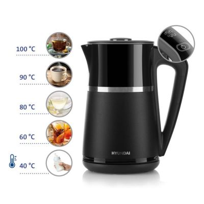 10. Hyundai VK309 Wasserkocher 1,7 l 2200 W Schwarz