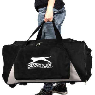 5. SLAZENGER Reisetasche mit Rollen, Schwarz