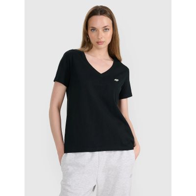 5. Oversize-T-Shirt für Damen, schlicht, Größe 4F 4FRSS25TTSHF2778-20S