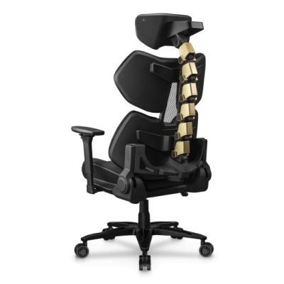 6. COUGAR Terminator Elite Gold Gaming-Stuhl, gepolsterter Sitz, Schwarz, Gold