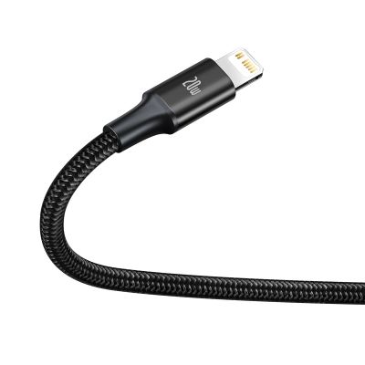 4. Baseus Rapid Series 3in1 USB-C – USB-C/ Lightning /Micro-USB-Kabel 20 W PD 1,5 m – Schwarz
