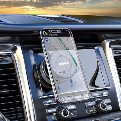 5. Dudao F24PRO MagSafe-kompatible Autohalterung mit Saugnapf für Windschutzscheibe oder Armaturenbrett – Schwarz