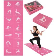 Faltbare Yogamatte 1700x600x5MM Rosa Enero Fit