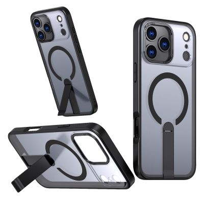 3. Hybrid Armor X Hülle für iPhone 17 Pro Max mit Ständer, kompatibel mit MagSafe - Schwarz