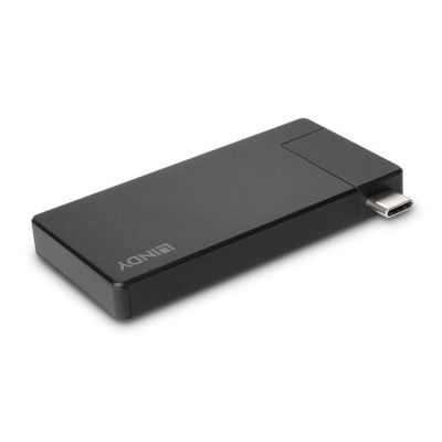 7. Lindy 43336 Dockingstation, kabelgebunden, USB 3.2 Gen 1 (3.1 Gen 1), Typ-C, Schwarz