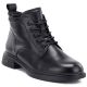 Schwarze, gefütterte Damen-Ankle-Boots aus Leder, Vinceza 39953