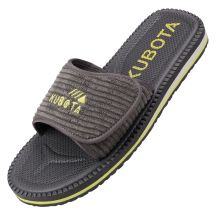 Kubota Flip-Flops aus Cord mit Klettverschluss, Graphit KUBKRZ-AW23-02-28