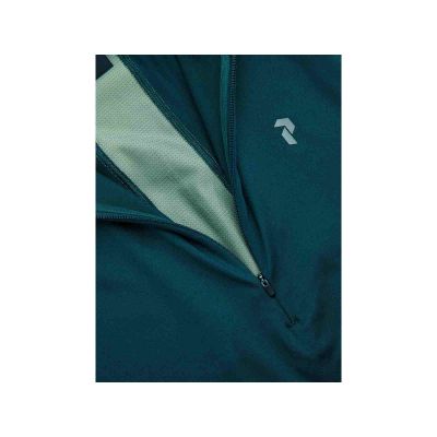 4. PEAK PERFORMANCE W Core Half Zip Baselayer-T-Shirt für Damen, grün
