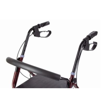 3. Vierrädriger Rollator mit Sitzfunktion